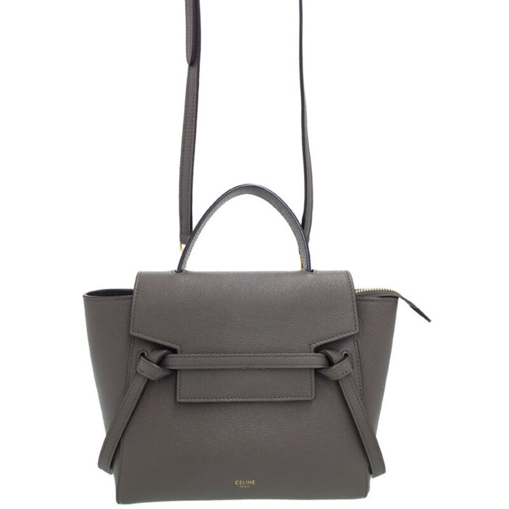 Celine Belt Bag 2way Crossbody Grained Calfskin Leather